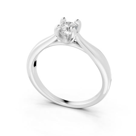 Anel Alba 30 Pontos Ouro Branco