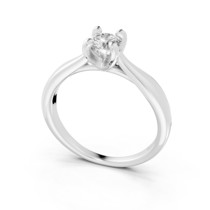 Anel Alba 40 Pontos Ouro Branco