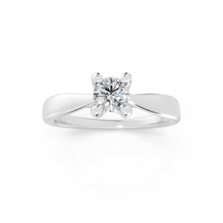 Anel Alba 40 Pontos Ouro Branco