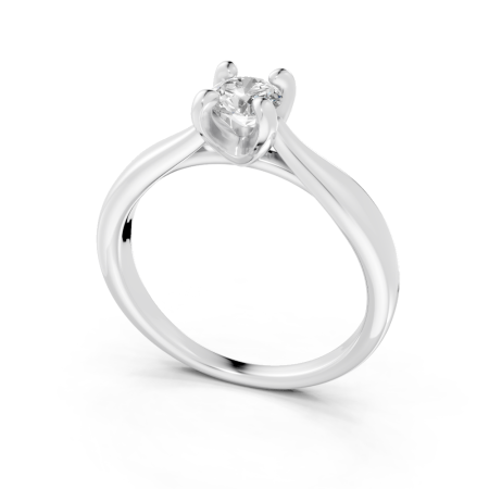 Anel Alba 40 Pontos Ouro Branco