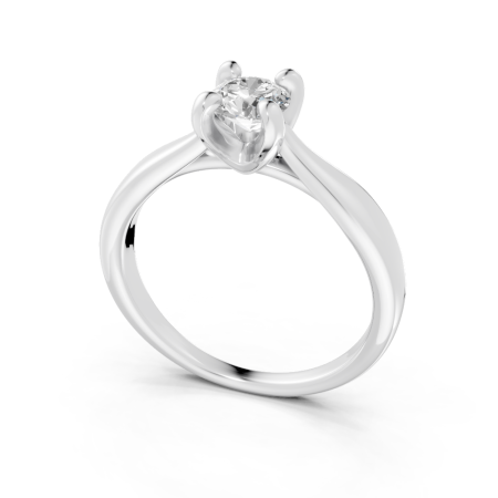 Anel Alba 50 Pontos Ouro Branco