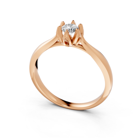 Anel Tulinea 20 Pontos Ouro Rose