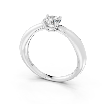 Anel Passione 60 Pontos Ouro Branco