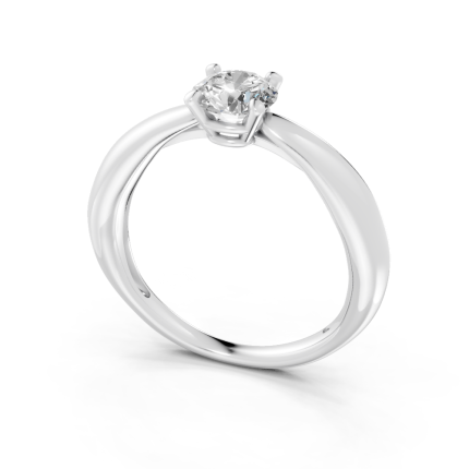 Anel Passione 70 Pontos Ouro Branco