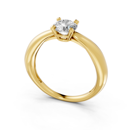 Anel Passione 80 Pontos Ouro Amarelo