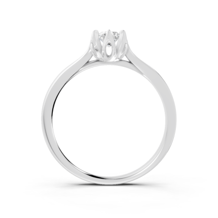 Anel Tulinea 20 Pontos Ouro Branco