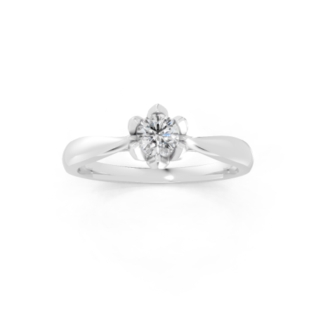 Anel Tulinea 20 Pontos Ouro Branco