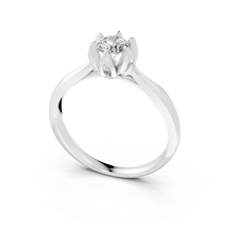 Anel Tulinea 40 Pontos Ouro Branco