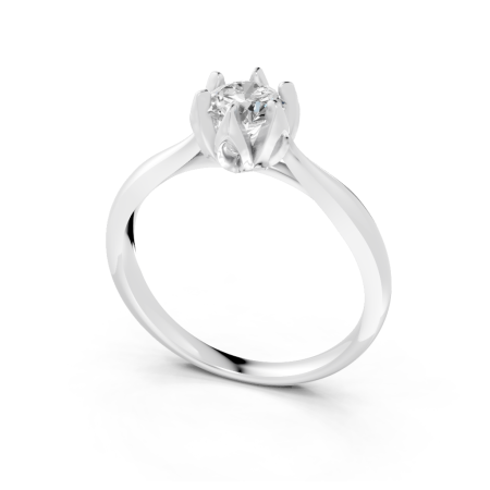 Anel Tulinea 50 Pontos Ouro Branco